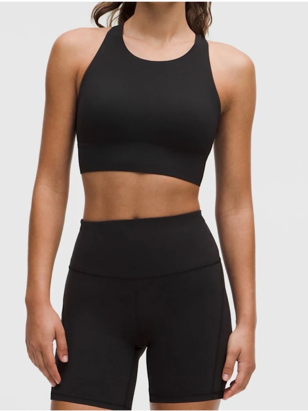 52. lululemon Wunder train Black High-Neck Sports Bra